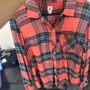 GAP Multicolor Plaid Shirt
